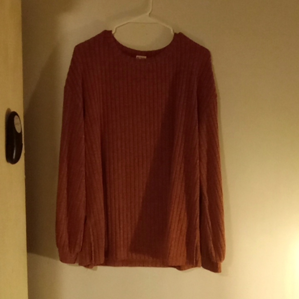 Womens large pumpkin orange sweater. Brand is Wiholl. Worn only about 2-3 times